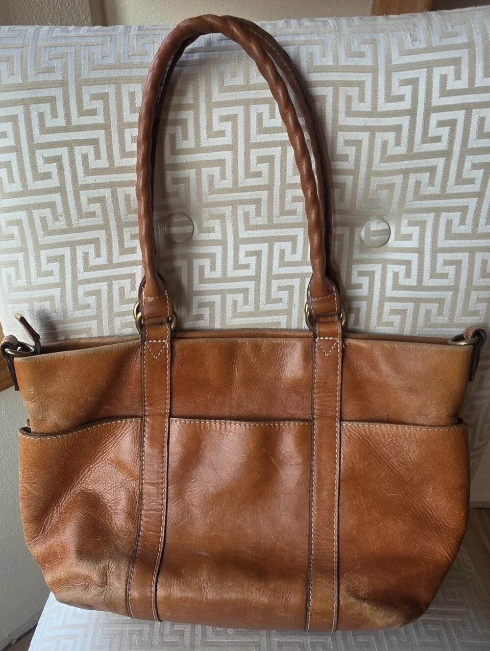 Patricia Nash Carducci Leather Pocket Tote